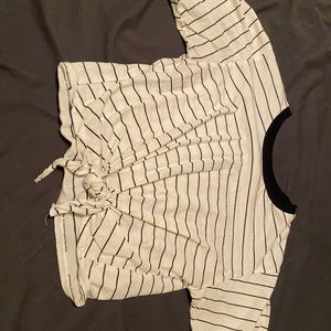 Tied crop top
